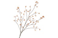 SILK BERRY BRANCHED ORANGE 135CM NM