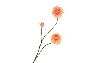 SILK DAHLIA BRANCH PEACH 80CM