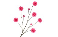 SILK DAHLIA BRANCH FUCHSIA 125CM