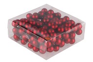 GLASS BALL MAT ROOD 25MM OP DRAAD P/144