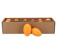 EGGS GOOSE APRICOT 6X8CM SET OF 12