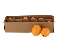 EGGS CHICKEN APRICOT 5X6CM SET OF 12