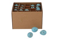 EGGS QUAIL AQUA BLUE 2.5X3.5CM SET OF 60