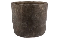 IRON STONE GREY POT 30X28CM