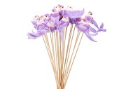 STICK-INS BIRD ON STICK LILAC 11X4X50CM SET OF 25