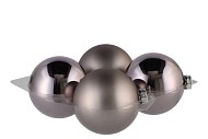 GLASS BALL TITAN GREY 100MM P/4