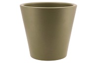 VINCI ARMY GREEN CONTAINER POT 24X22CM