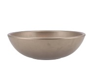 VINCI CHAMPAGNE BOWL LOW SPHERE SHADED 25X8CM