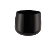 CERAMIC BERLIN BLACK SHINE POT 13X11CM