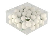 GLASS BALL WHITE SATIN 30MM P/72 NM