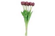 SILK TULIP 7X MAUVE 43CM NM