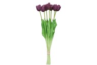 SILK TULIP 7X PURPLE 43CM NM