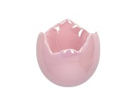 EASTER EGG PEARL PINK POT 12X11CM