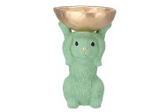 EASTER BUNNY-BOWL GREEN 19X15X28CM NM