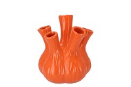 AGLIO SHINY ORANGE VASE 17X20CM NM