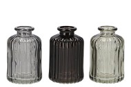 KARAKUM GREY GLASS BOTTLE 6X6X10CM NM