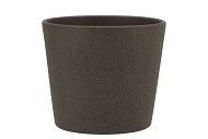 CERAMIC DARK GREY POT 15CM