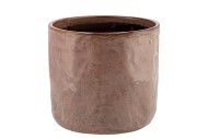 IRON STONE OLD PINK GLAZED POT 19X17CM NM