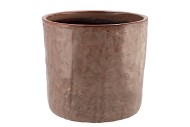 IRON STONE OLD PINK GLAZED POT 21X19CM NM