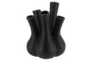 AGLIO MATT BLACK VASE 26X35CM