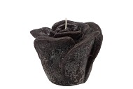 CANDLE ROOS BLACK 8X7CM NM