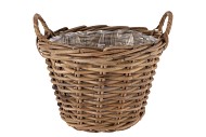 RATTAN IVY POT 35X25CM