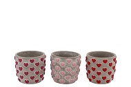 LOVE AMORE SINGLE PINK POT ASS P/1 12X12X11CM NM