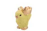 EASTER CHICKEN-BOWL YELLOW 14X9,5X14CM NM