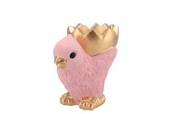 EASTER CHICKEN-BOWL PINK 14X9,5X14CM NM