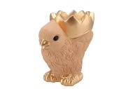 EASTER CHICKEN-BOWL LIGHT ORANGE 19X12X19CM NM