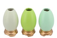 EASTER EGGCITED VASE GREEN ASS P/1 8X8X15CM NM