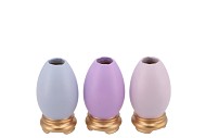 EASTER EGGCITED VASE LILA ASS P/1 5X5X10CM NM