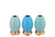 EASTER EGGCITED VASE BLUE ASS P/1 5X5X10CM NM