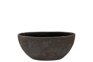 BATU GREY OVAL BOWL 37X15X18CM NM