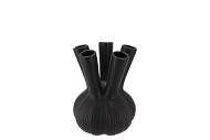 AGLIO STRAIGHT BLACK VASE 13X13X17CM NM