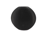 JADA BLACK OVAL VASE 23X7CM NM