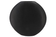 JADA BLACK OVAL VASE 40X11CM NM