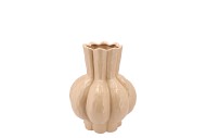 GARLIC SAND LOW VASE 16X19CM NM