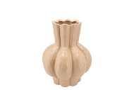 GARLIC SAND LOW VASE 21X25CM NM