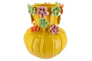 FLOWER YELLOW VASE 26X33CM NM