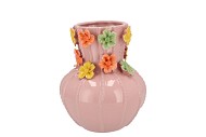 FLOWER LIGHT PINK VASE 22X27CM NM