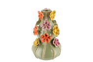 FLOWER PISTACHE VASE BUBBELS 17X26CM NM