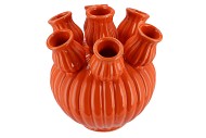 AMSTERDAM ORANGE TULIP VASE 20X20CM NM