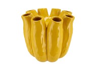 LUNA YELLOW TUBE VASE 24X24CM NM