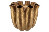 LUNA GOLD TUBE VASE 28X28CM NM