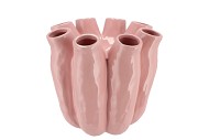 LUNA LIGHT PINK TUBE VASE 24X24CM NM