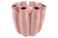 LUNA LIGHT PINK TUBE VASE 28X28CM NM