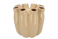 LUNA SAND TUBE VASE 24X24CM NM