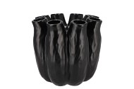 LUNA BLACK TUBE VASE 19X19CM NM