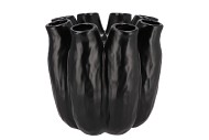 LUNA BLACK TUBE VASE 24X24CM NM